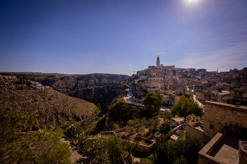 Obraz premium Amazing Matera Old Town - a historic Unesco World Heritage site in Italy - travel photography