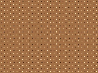 Brown polka dots seamless pattern background.