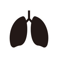 Lungs icon vector illustration symbol	