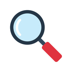Magnifying glass vector icon symbol design