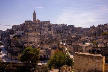 Obraz premium Amazing Matera Old Town - a historic Unesco World Heritage site in Italy - travel photography