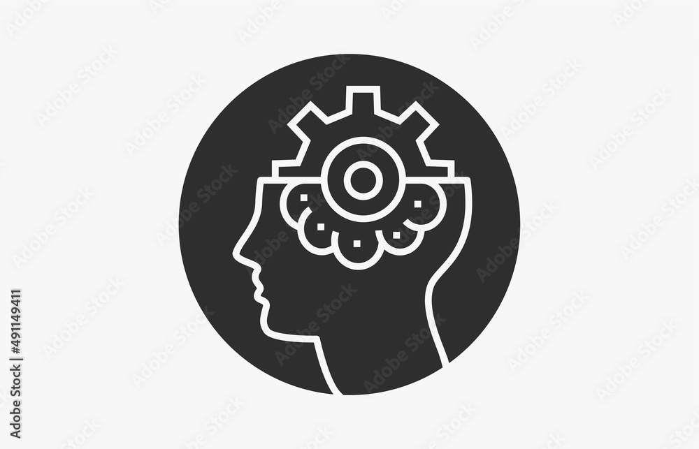 Poster machine learning vector icon isolated on white background for graphic and web design.