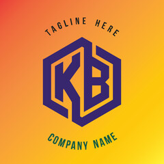 KB lettering logo is simple, easy to understand and authoritative
