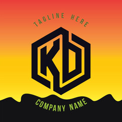 KD lettering logo is simple, easy to understand and authoritative