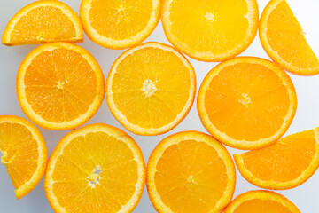 colorful versions of freshly sliced citrus fruits