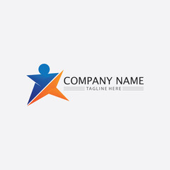 People logo, Team, Succes people work, Group and Community, Group Company and Business logo vector and design Care, Family icon Succes logo