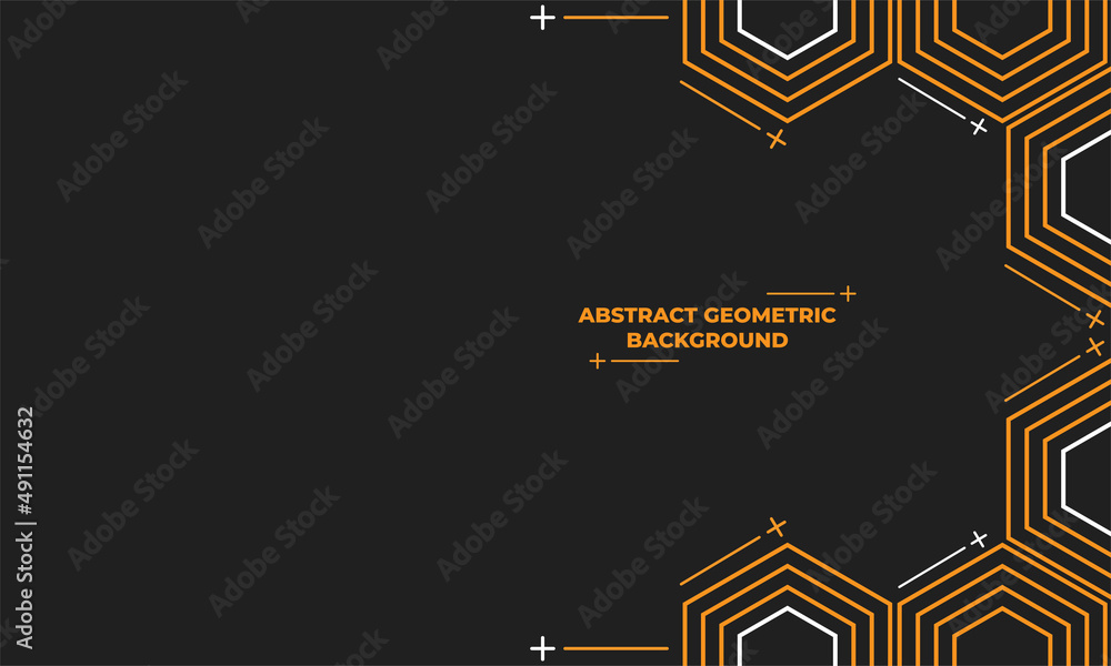 Poster abstract hexagonal geometric background