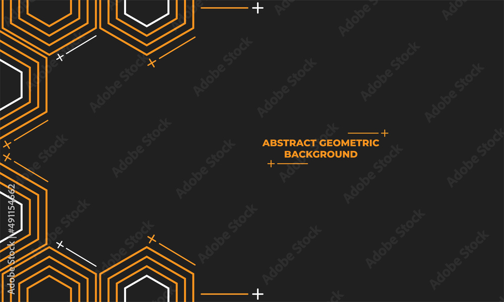 Poster abstract hexagonal geometric background