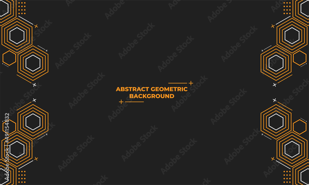 Poster abstract hexagonal geometric background