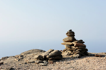 Walk through the mountains near the Gulf of Eilat Red Sea in Israel