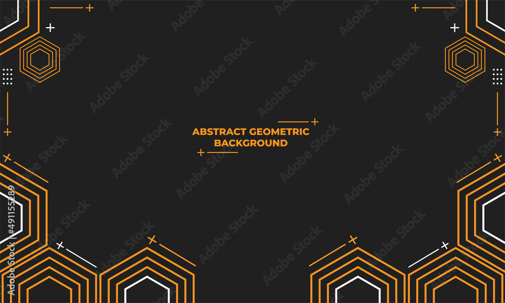 Poster abstract hexagonal geometric background