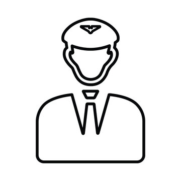 Guard, military line icon. Outline vector.