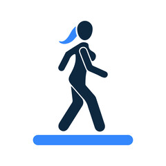 Fototapeta na wymiar Walking, go away icon. Simple editable vector design isolated on a white background.