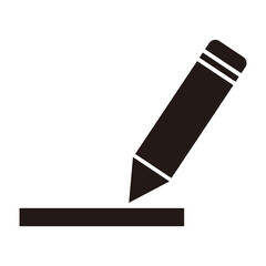 pencil icon vector on white background