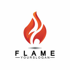 Fire Flame Logo design vector template