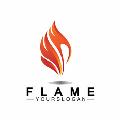 Fire Flame Logo design vector template