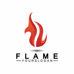 Fire Flame Logo design vector template
