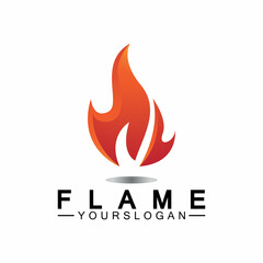 Fire Flame Logo design vector template