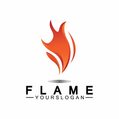 Fire Flame Logo design vector template