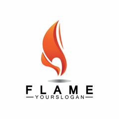Fire Flame Logo design vector template