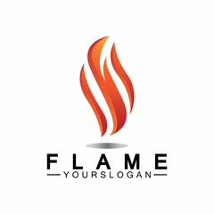 Fire Flame Logo design vector template