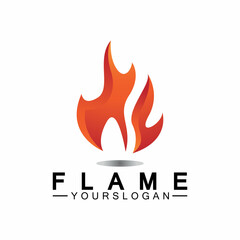 Fire Flame Logo design vector template