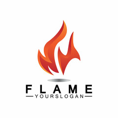 Fire Flame Logo design vector template