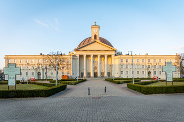 Obraz premium Historic Basilica in the city of Bydgoszcz, Poland.