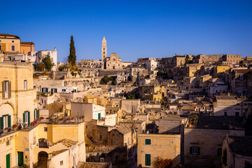 Obraz premium Amazing Matera Old Town - a historic Unesco World Heritage site in Italy - travel photography