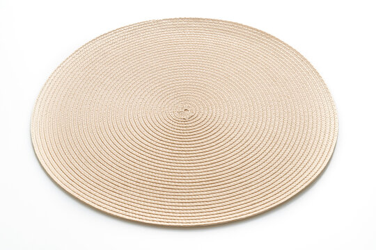 beautiful weave placemat on white background