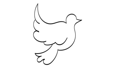 Christian Art. Line art for print or use as poster, card, flyer, Tattoo or T Shirt