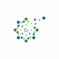 Dandelion flower logo vector template icon background