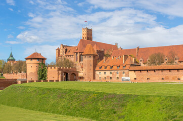 Malbork, Poland - largest castle in the world by land area, and a Unesco World Heritage Site, the Malbork Castle is a wonderful exemple of Teutonic fortress