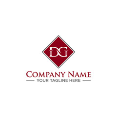DG Law Firm Initial for Your Company Logo Sign Design