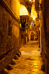 Obraz premium City of Bari Italy by night at the Italian east coast - travel photography