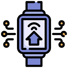 SMART WATCH filled outline icon,linear,outline,graphic,illustration