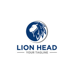 Lion Head Logo Sign Design