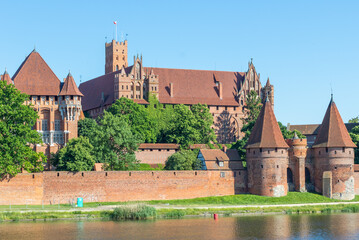 Malbork, Poland - largest castle in the world by land area, and a Unesco World Heritage Site, the Malbork Castle is a wonderful exemple of Teutonic fortress