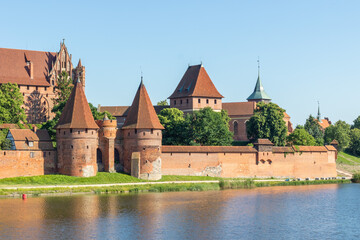 Malbork, Poland - largest castle in the world by land area, and a Unesco World Heritage Site, the Malbork Castle is a wonderful exemple of Teutonic fortress