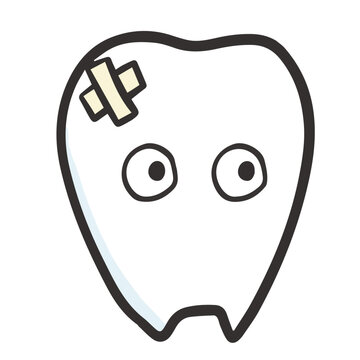 ダメージを受けた歯