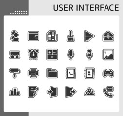 user interface 4 icon set