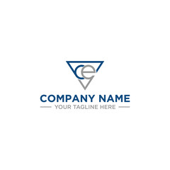 VCE, CVE, or VEC Inital for Youc Company Logo Sign Design