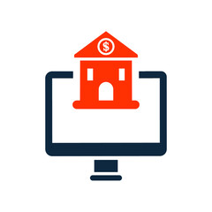 Bank, institution, loan, pay icon. Simple vector sketch.