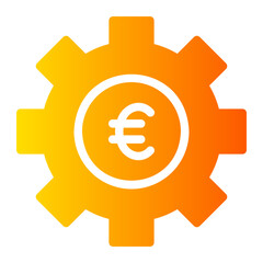 euro gradient icon