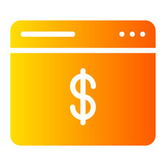 webpage gradient icon
