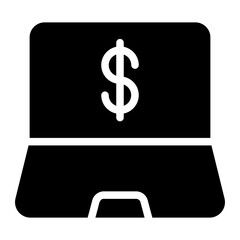 laptop glyph icon