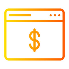 webpage gradient icon
