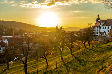 Spaziergang durch die Altstadt von Schmalkalden bei einen fantastischen Sonnenuntergang -...