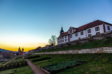 Spaziergang durch die Altstadt von Schmalkalden bei einen fantastischen Sonnenuntergang -...