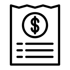 invoice line icon